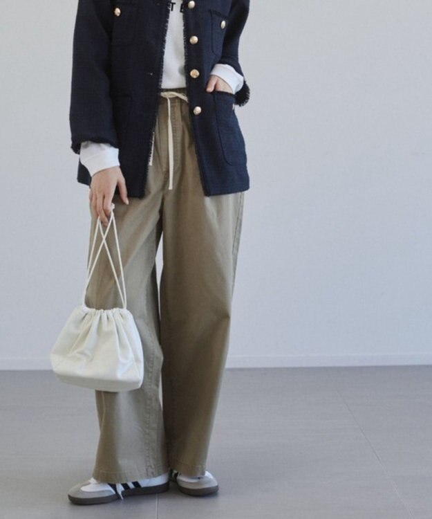 WEGO 【ANGIE VINTAGE】ツイルイージーパンツ ベージュ