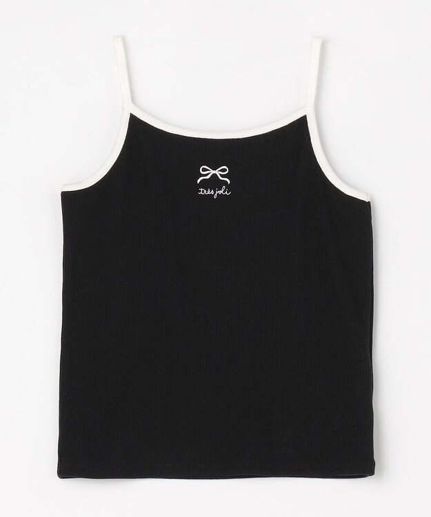 ANY KIDS テレコ キャミソール ブラック