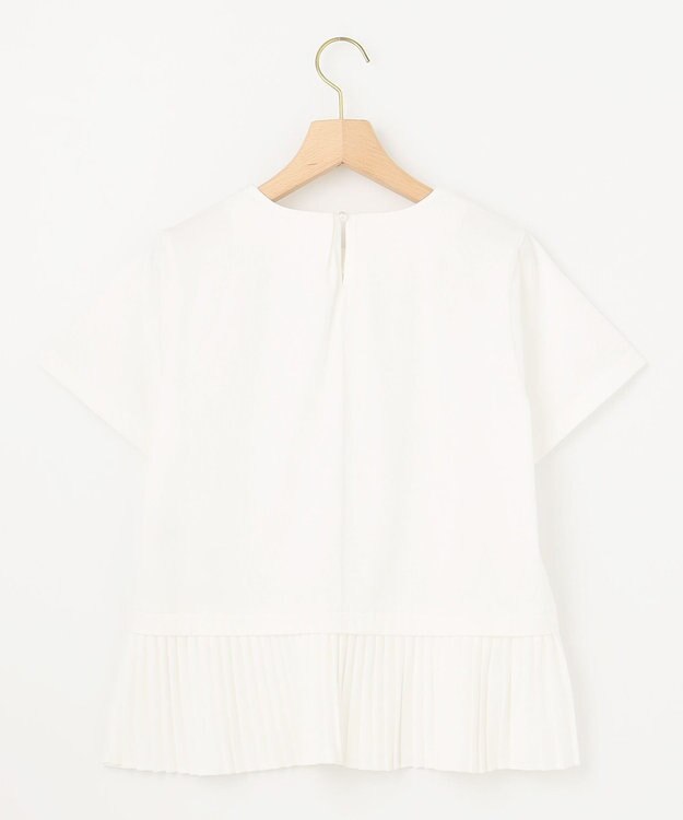 組曲 L クールプレーティング天竺プリーツ カットソー アイボリー系