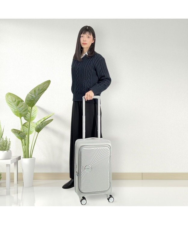 Samsonite アメリカンツーリスター スーツケース 33(/42)L  キュリオ スピナー55 CURIO クールグレー