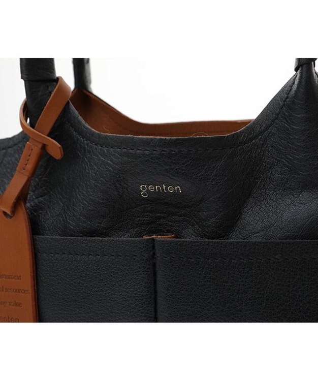 genten タスカ バケツ型トート ネイビー