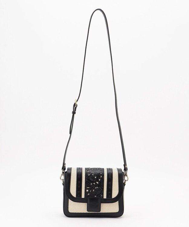 GRACE CONTINENTAL Cutwork mini Bag ブラック