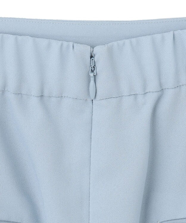 ICB 【接触冷感・UVケア・速乾・洗える】FluidBackSatin ナロースカート ライトブルー系