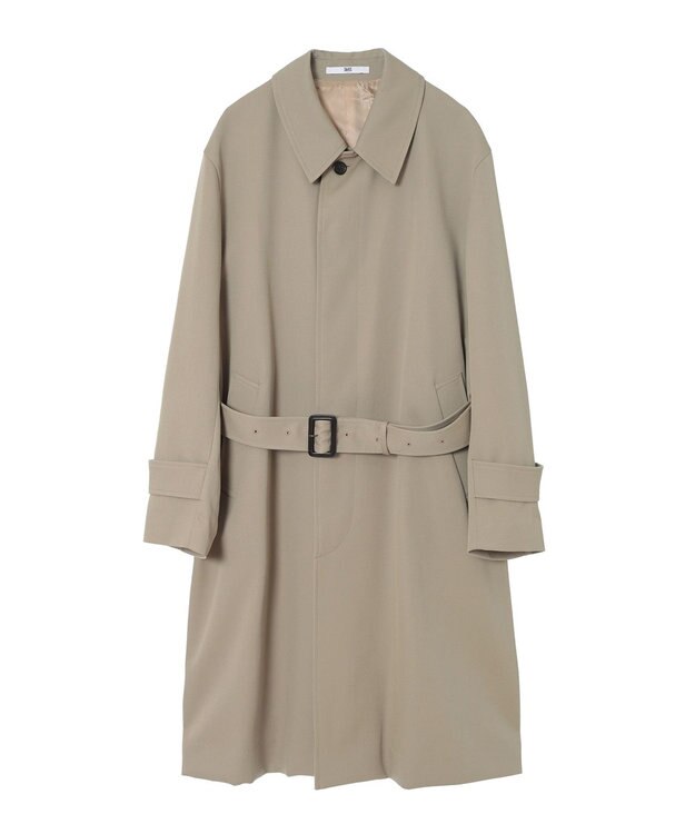 DAKS ウールギャバジン オーバーサイズステンカラーコート キャメル