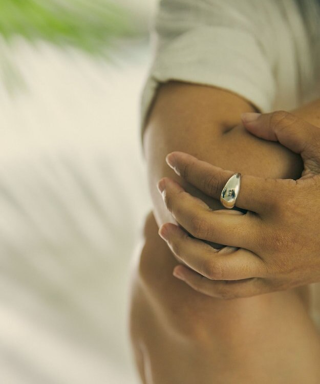 yoaa シルバー925 オーバル リング シルバー925