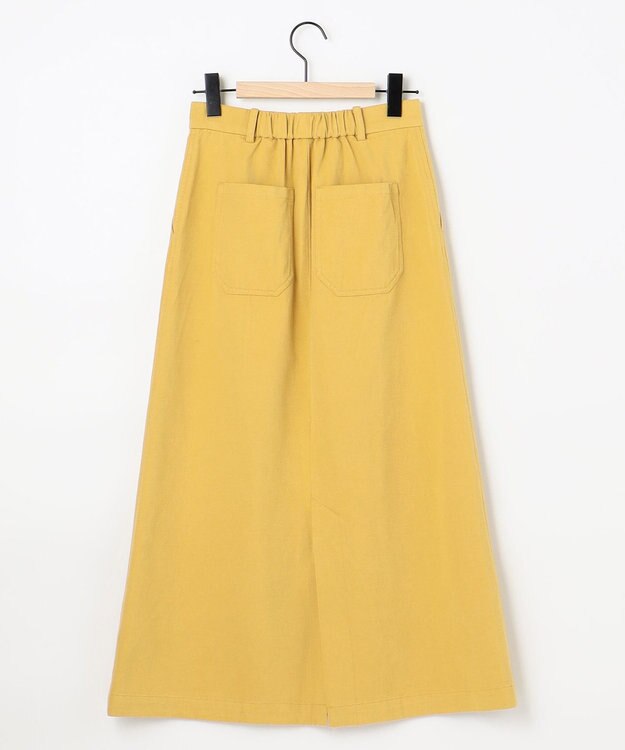 SHARE PARK LADIES 【洗える】モールスキンスカート イエロー系