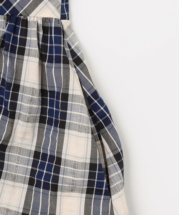 組曲 【先行予約】カラミサッカーチェック フレアワンピース カスタードチェック系
