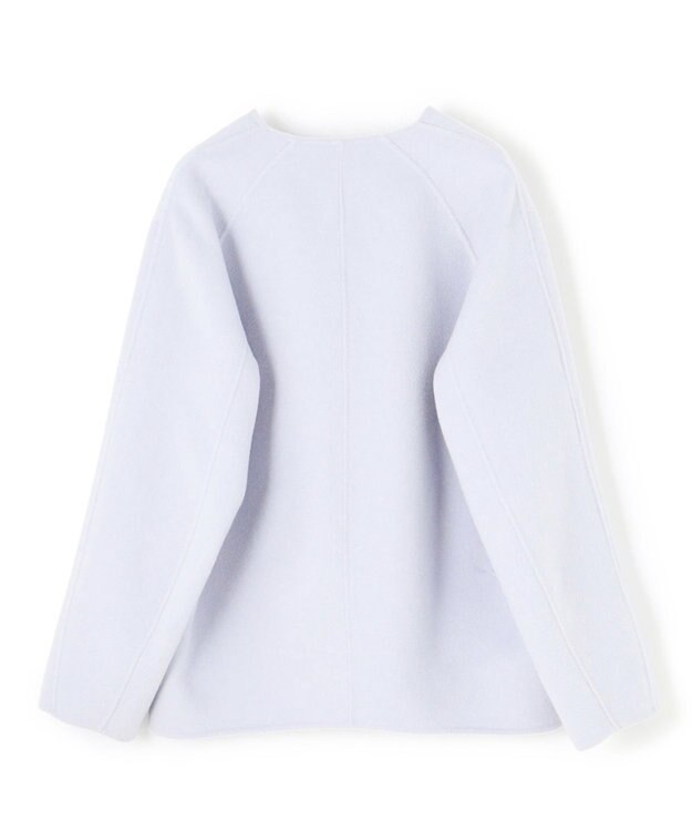 BEIGE， 【WEB限定】VERDUN / ウールリバーショートコート Sax