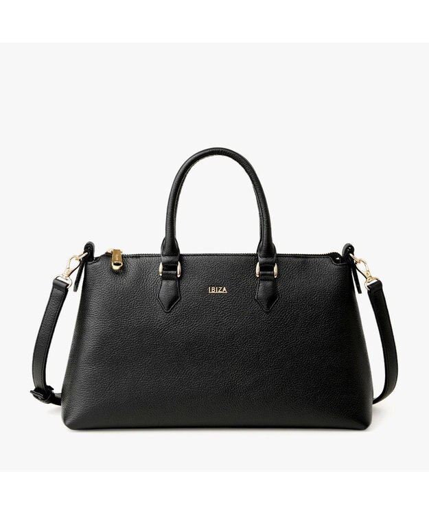 IBIZA アクセソリオ　牛革　2WAYバッグ 黒