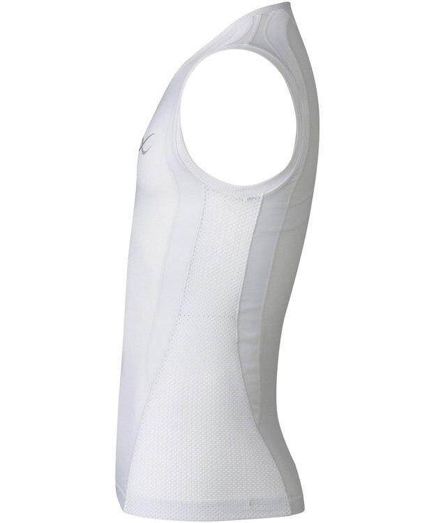 CW-X 【MEN】 CW-X 機能性トップス 【JYURYU TOP】 メッシュ ノースリーブ 肩が動かしやすくなる 運動時の疲労を軽減 ゴルフ 球技 マラソン JAO390 /ワコール シルバーグレー