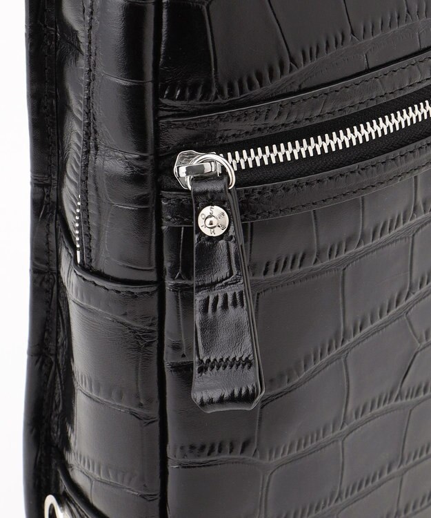 JOSEPH HOMME クロコダイルレザー 　ボディバッグ ブラック系