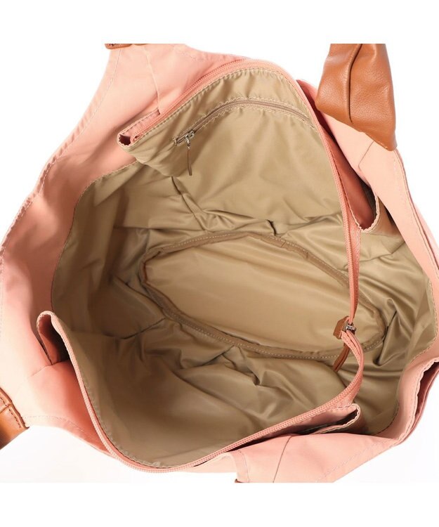 Y'SACCS リサイクルナイロン　ふんわりトート　Mサイズ コーラル