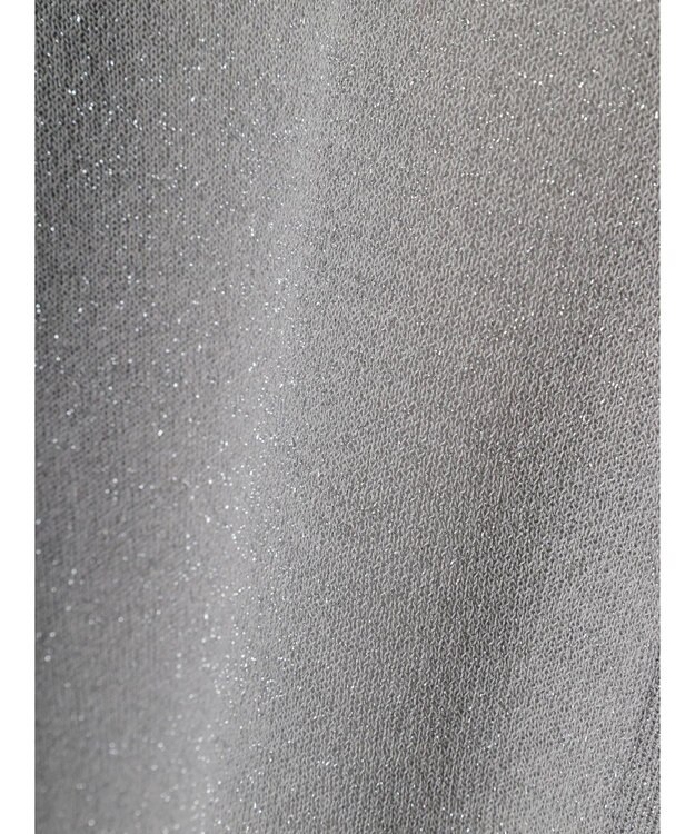 earth music&ecology ラメ入りニットカーディガン Light Gray