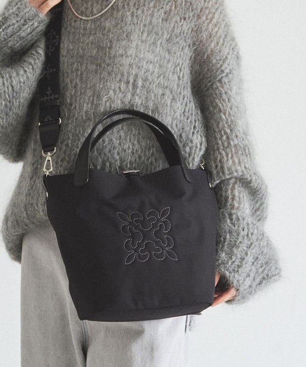 russet 《WEB限定》コーデュラナイロン2WAYミニトートバッグ(CE-1673-WEB) Black