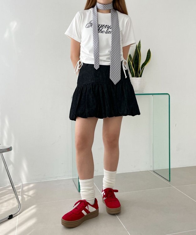 WEGO ローテクダブルラインスニーカー レッド