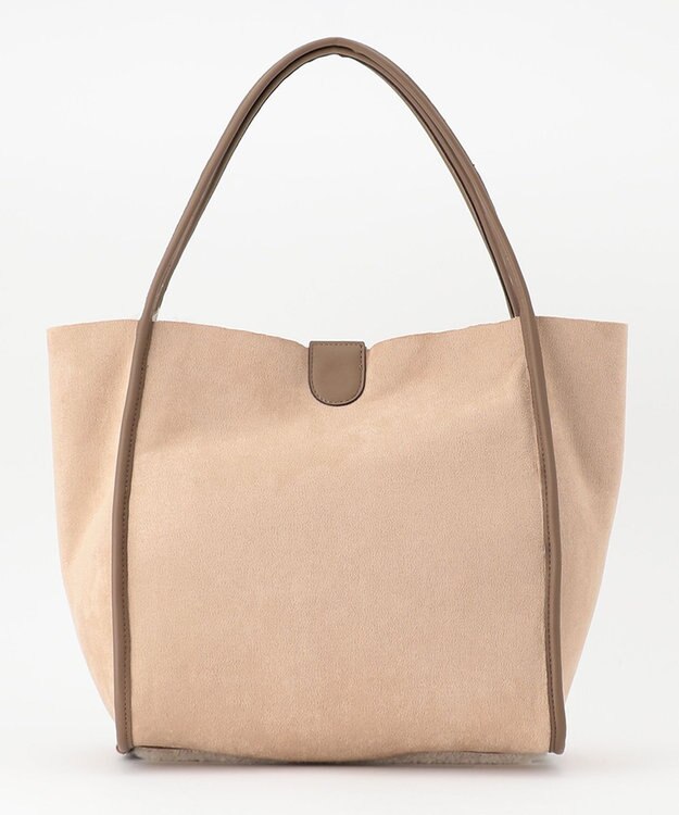 united bamboo フェイクボアリバーシブルトート ベージュ系