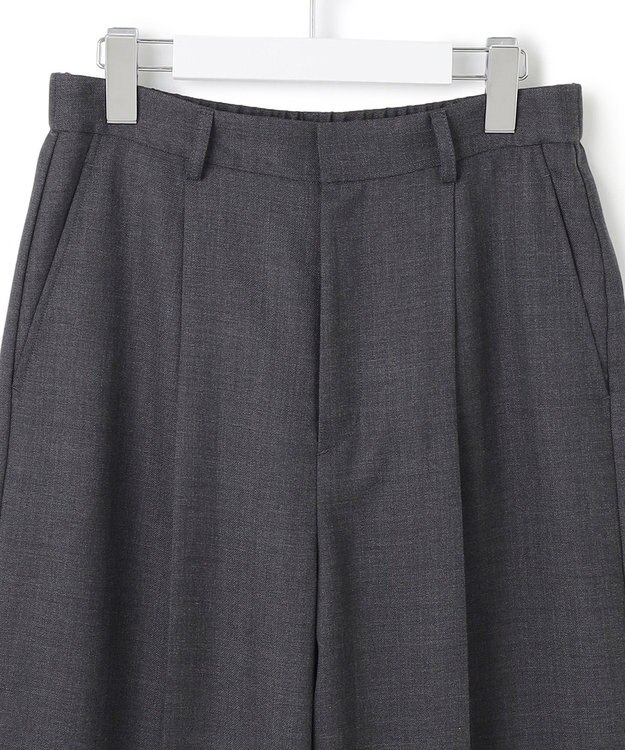 23区 【滝沢眞規子さん着用/VERY掲載/洗える】TWビエラ タック ワイド パンツ グレー系