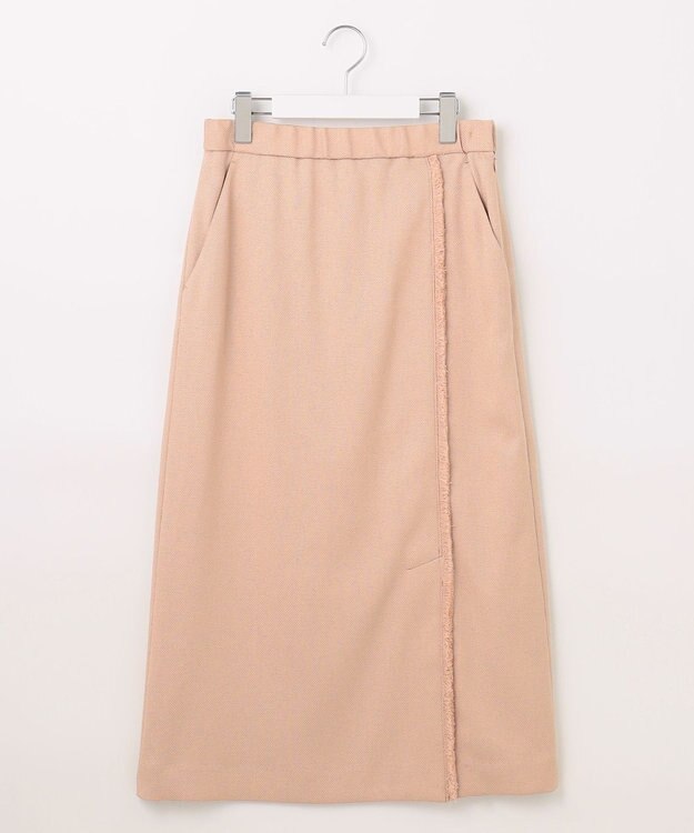 自由区 S 【セットアップ対応・接触冷感・UVカット・洗える】ライトバスケットクロス スカート クラウドローズ