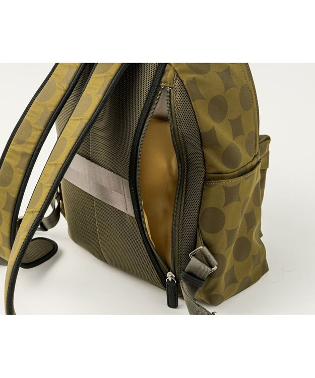 MIYABIYA La quoh with kirakaracho 南蛮七宝ベーシックプリント NEWリュック 鶯(カーキ)