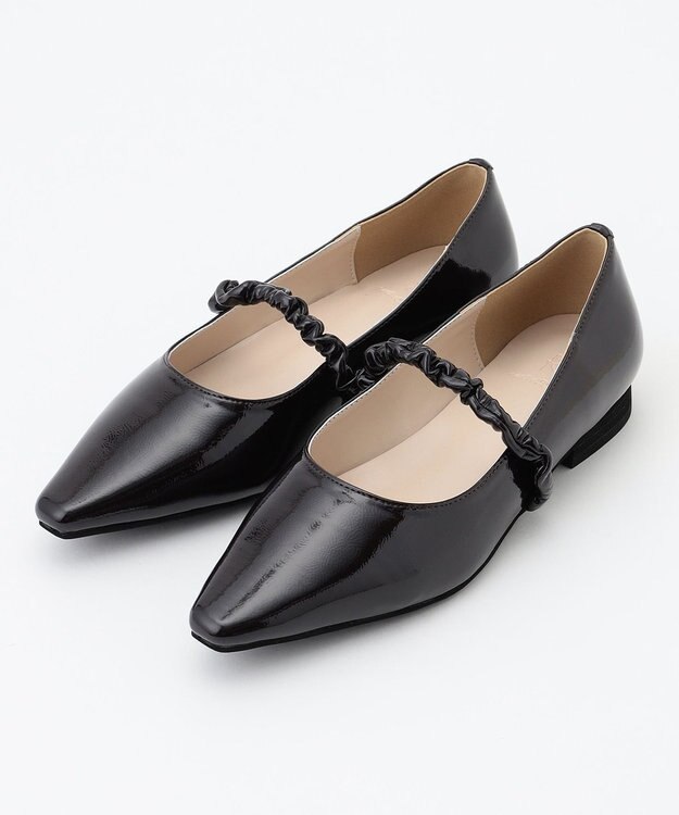 組曲 ポインテッドライト パンプス ダークブラウン系