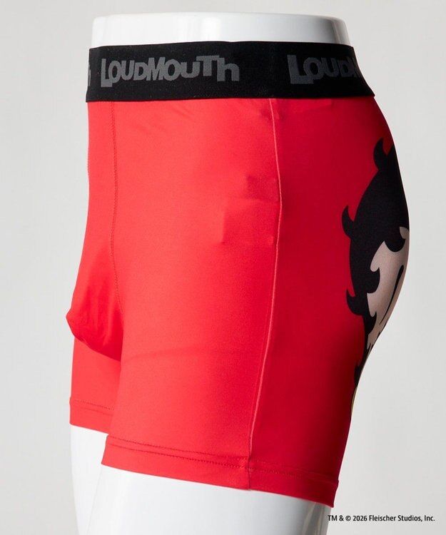 FILA GOLF／marie claire 【LOUDMOUTH×Betty Boop™】メンズ ボクサーパンツ Red