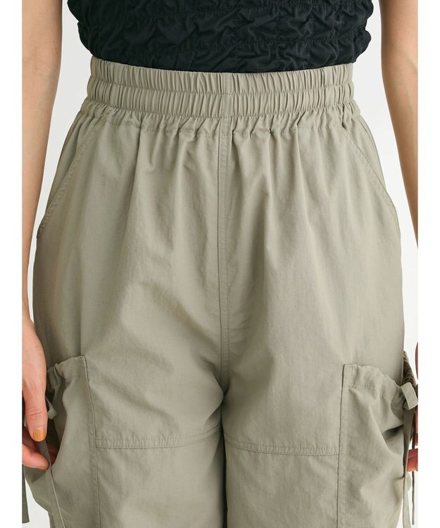 Green Parks ・ＥＬＥＮＣＡＲＥ　ＤＵＥリボンポケットカーゴパンツ Light Khaki