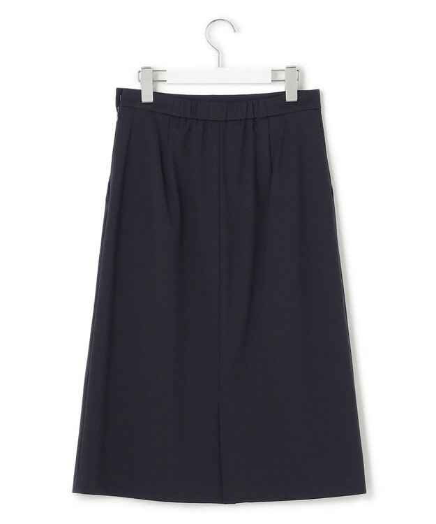 23区 【セットアップ対応/洗える】ストレッチポンチ スカート ネイビー系