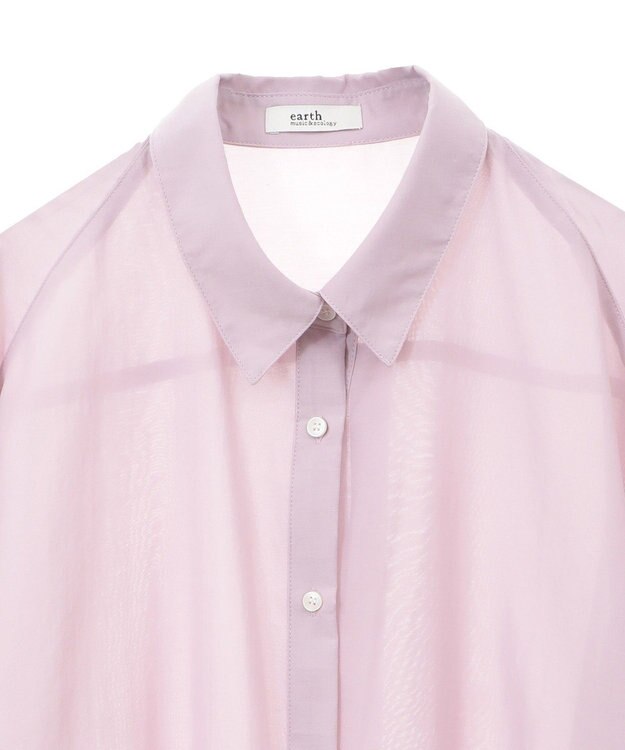 earth music&ecology シアーシャツ Pink