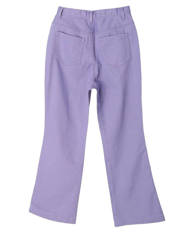 earth music&ecology カラーフレアパンツ Purple