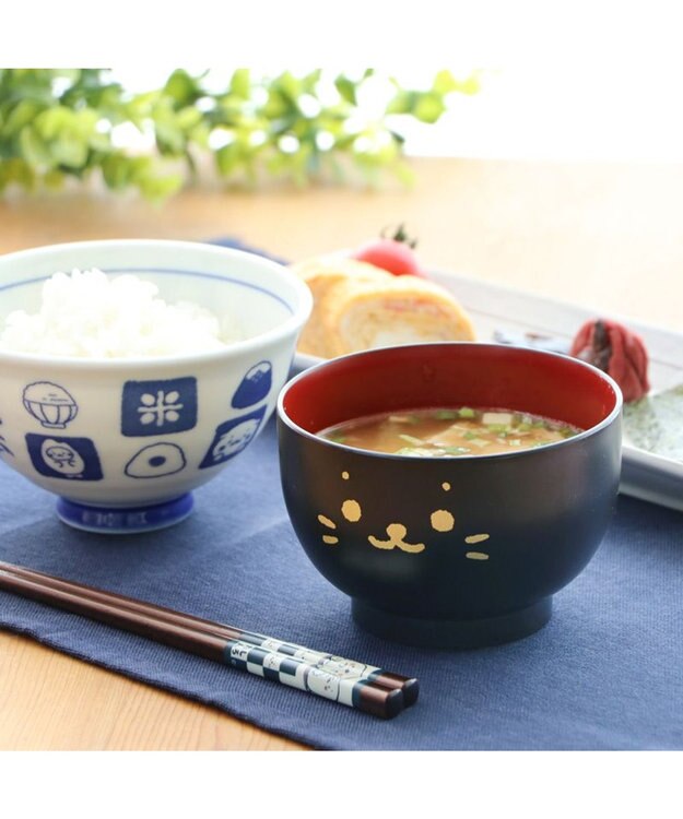 Mother garden しろたん 汁椀 顔ぼん《大》 400mL -