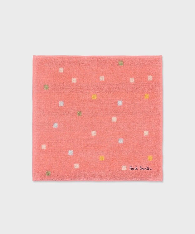 Paul Smith Watercolor Squares ハンカチ ピンク