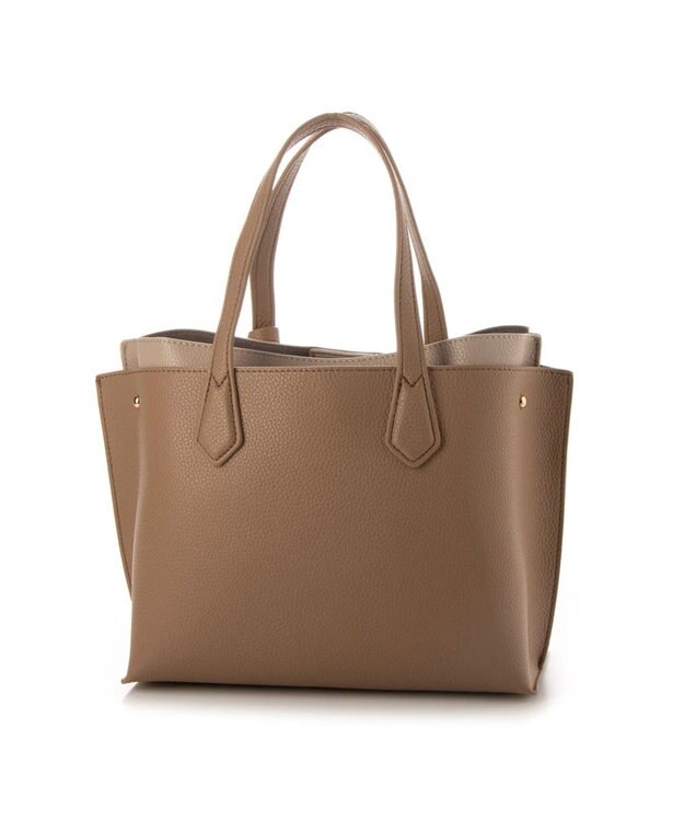 UNBILLION カシュカシュ cachechche / セパレートカラーパーテーショントート オークベージュ