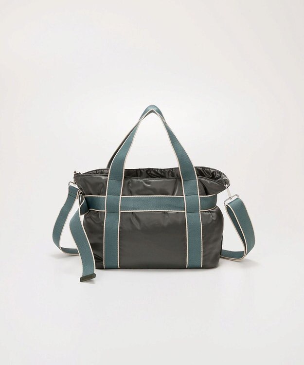 TOPKAPI 【TREASURE TOPKAPI】パデット ベルト付き 2wayトートバッグ カーキ