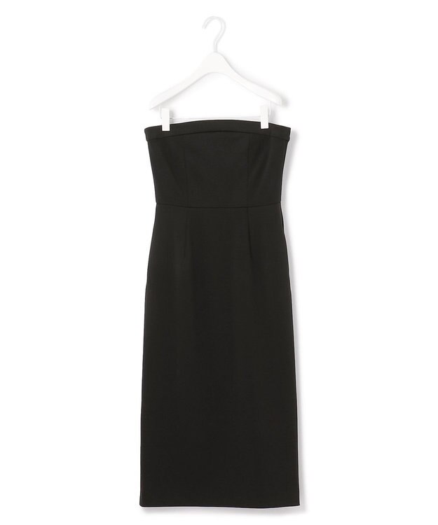 ICB 【洗える】ミリオーネダンボールニット ベアトップワンピース ブラック系