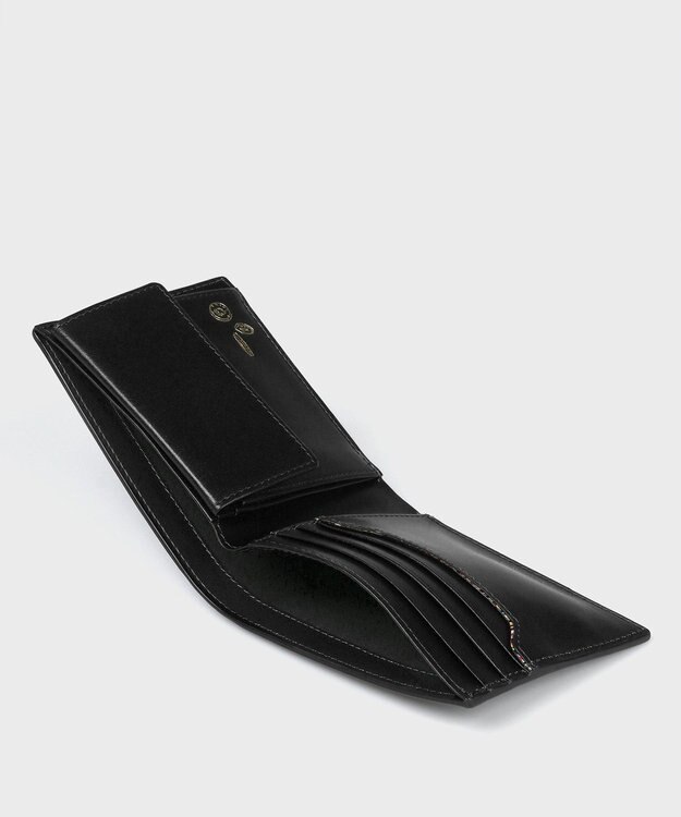 Paul Smith ベジタン SS26 2つ折り財布 ブラック