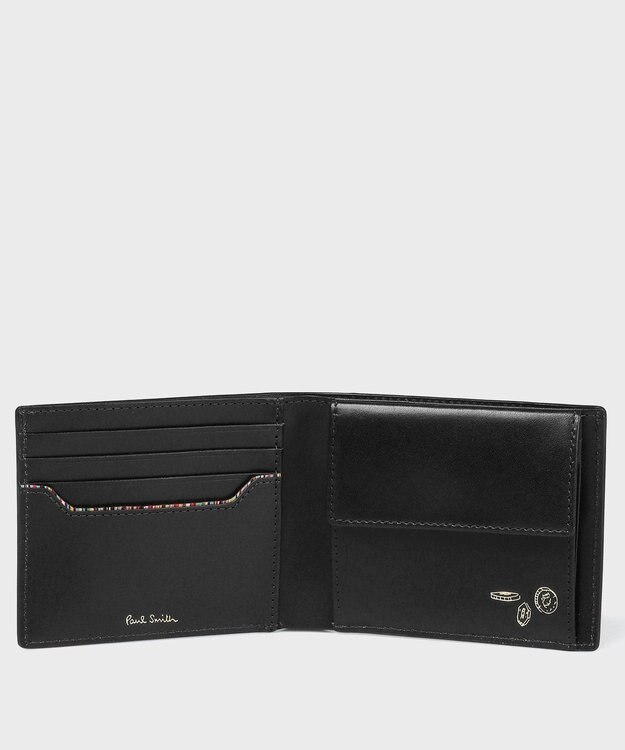 Paul Smith ベジタン SS26 2つ折り財布 ブラック
