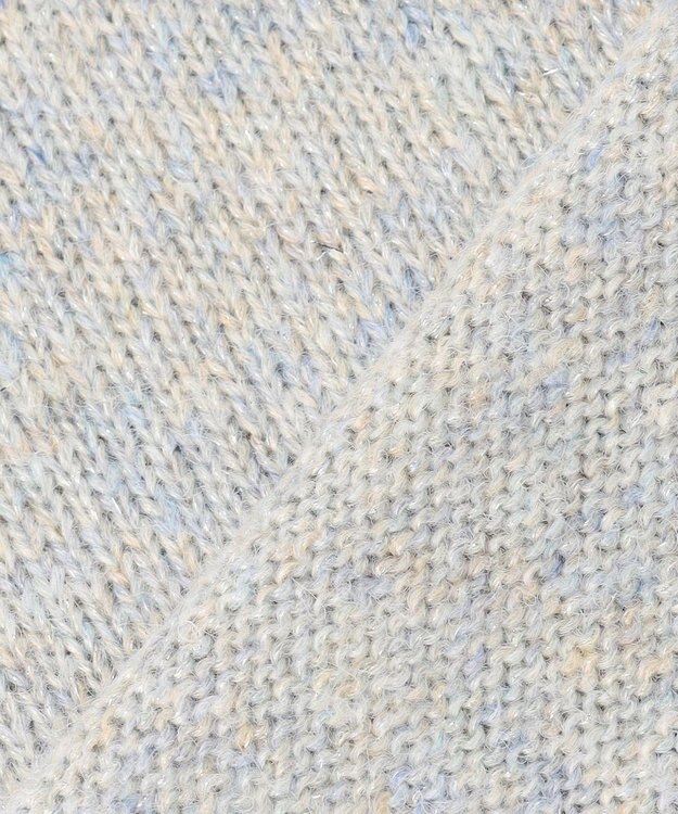 J.PRESS LADIES MIX COLOR クルーネック ニット サックスミックス系