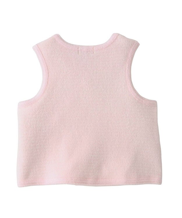 MIKI HOUSE HOT BISCUITS 【50-70cm】 パイル素材 ベビーベスト(胴着) ピンク