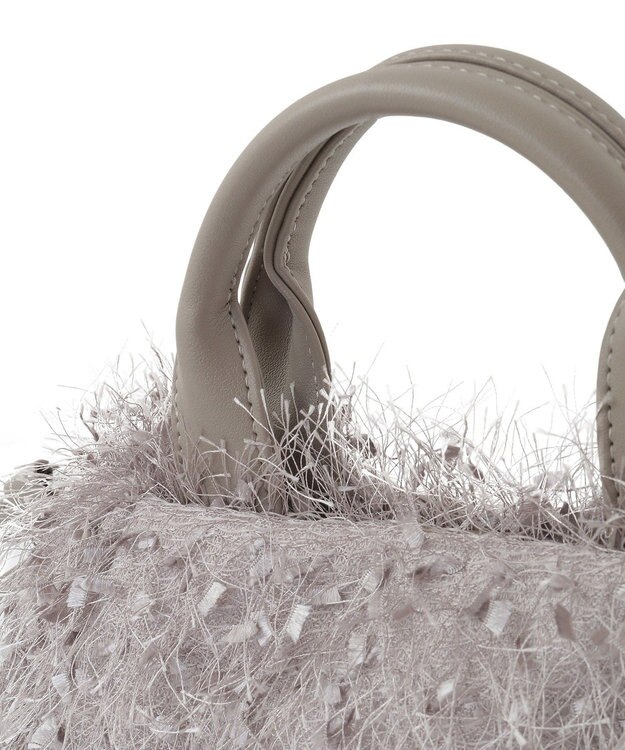 Green Parks ＯＴＯ．ＨＡ．シャギーニットショルダーバッグ Gray Beige