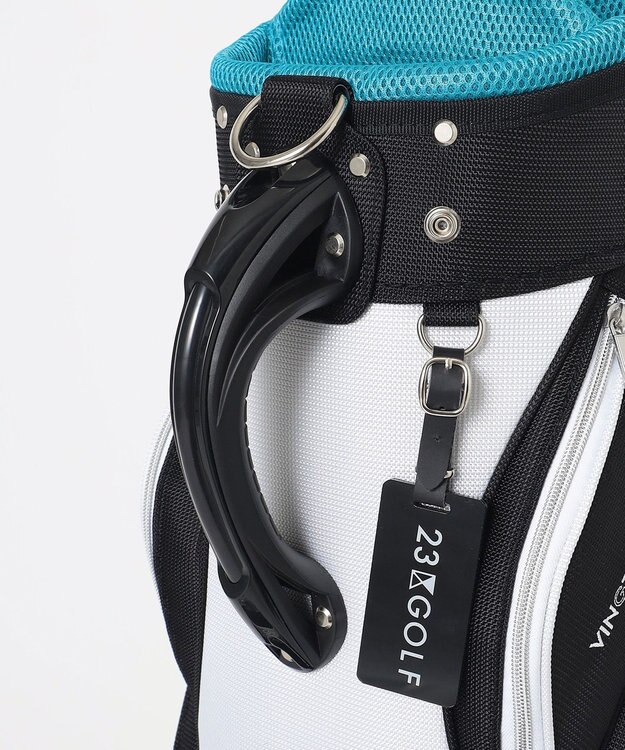 23区GOLF 待望の新デザイン登場！セルフスタンドバッグ内蔵キャディバッグ ブラック系