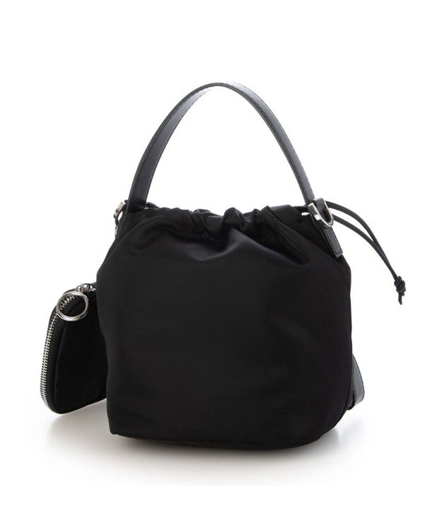 UNBILLION カシュカシュ cachecache / アクセポーチ付ナイロントート ブラック