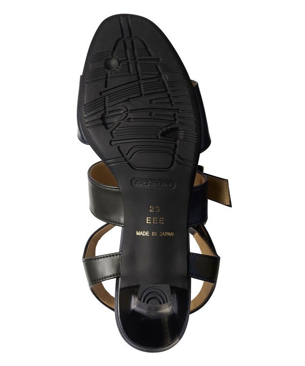 ASICS WALKING ペダラ ヒールサンダル 3E 5.0cmヒール ブルー系