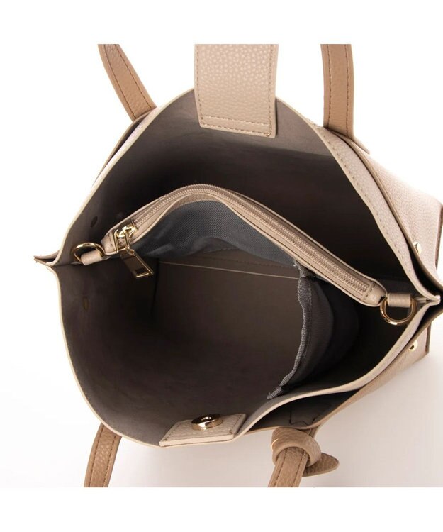 UNBILLION カシュカシュ cachechche / セパレートカラーパーテーショントート オークベージュ