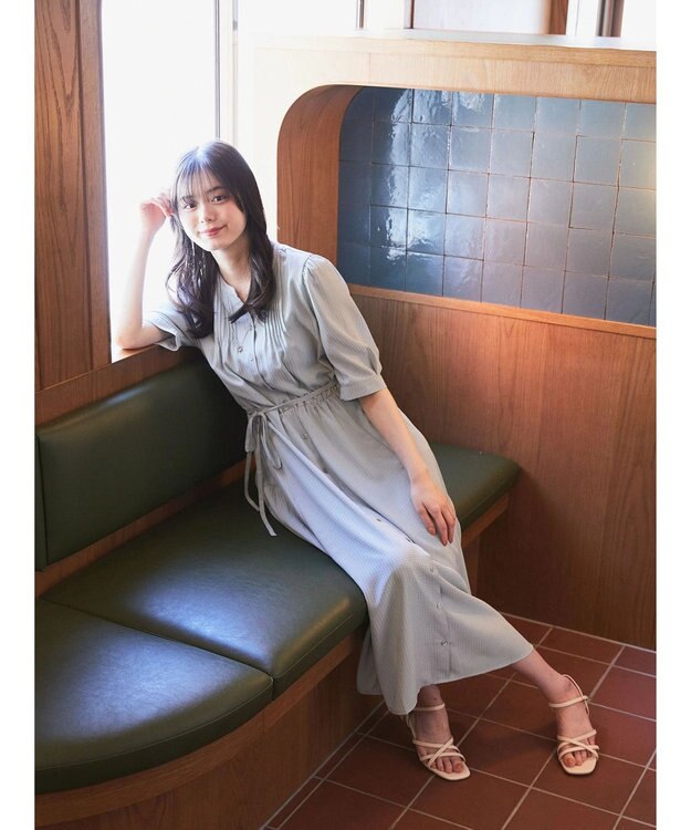 earth music&ecology タックフレアワンピース Mint