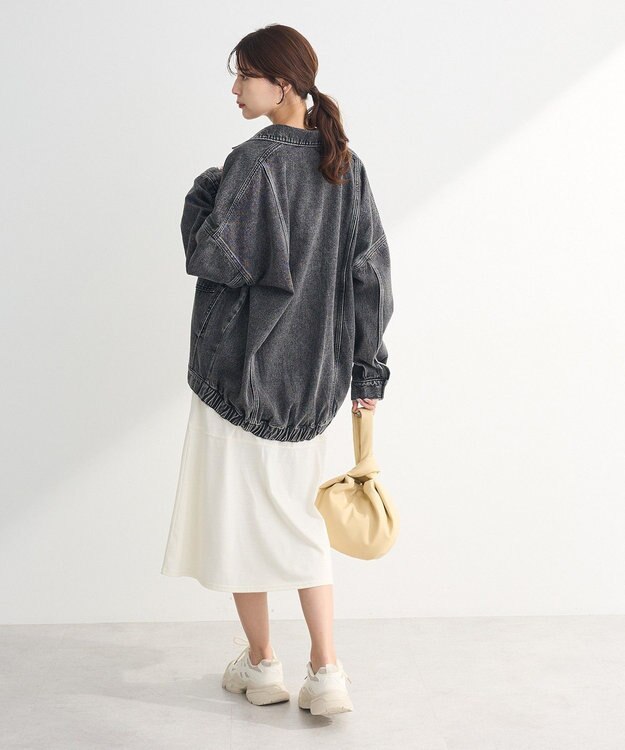 Green Parks ＢＩＧシルエットＧジャン Black