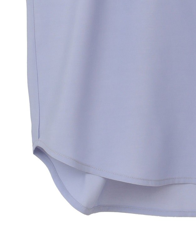 YECCA VECCA 【接触冷感】COOLバックピンタックブラウス Blue