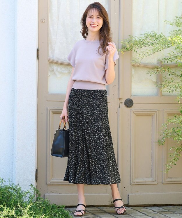 ANY SIS 【洗える】イージープリーツ スカーチョ モノトーン系