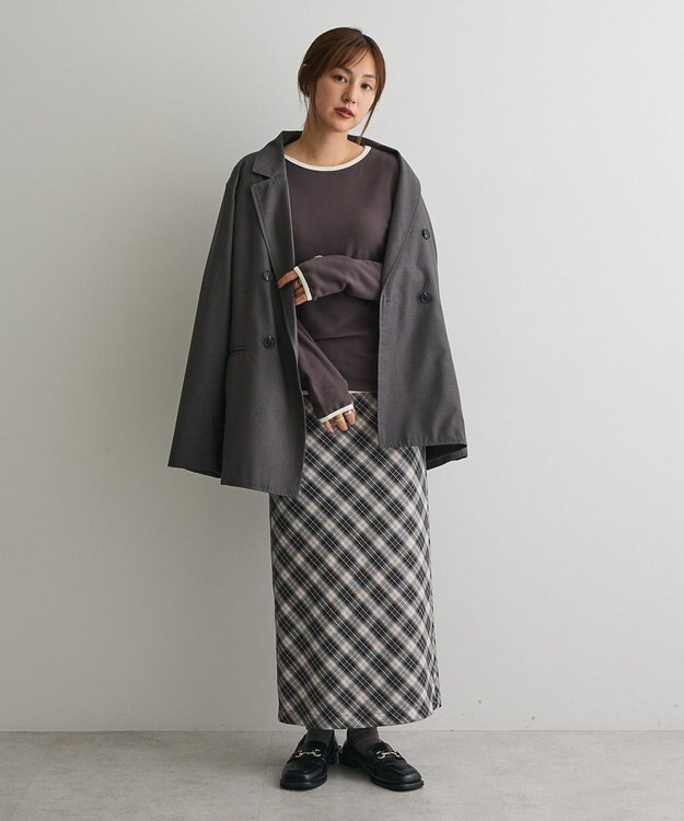 CRAFT STANDARD BOUTIQUE バイカラーパイピングプルオーバー Gray