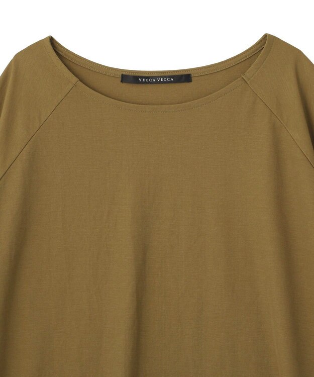 YECCA VECCA 異素材切替バックデザインプルオーバー Khaki