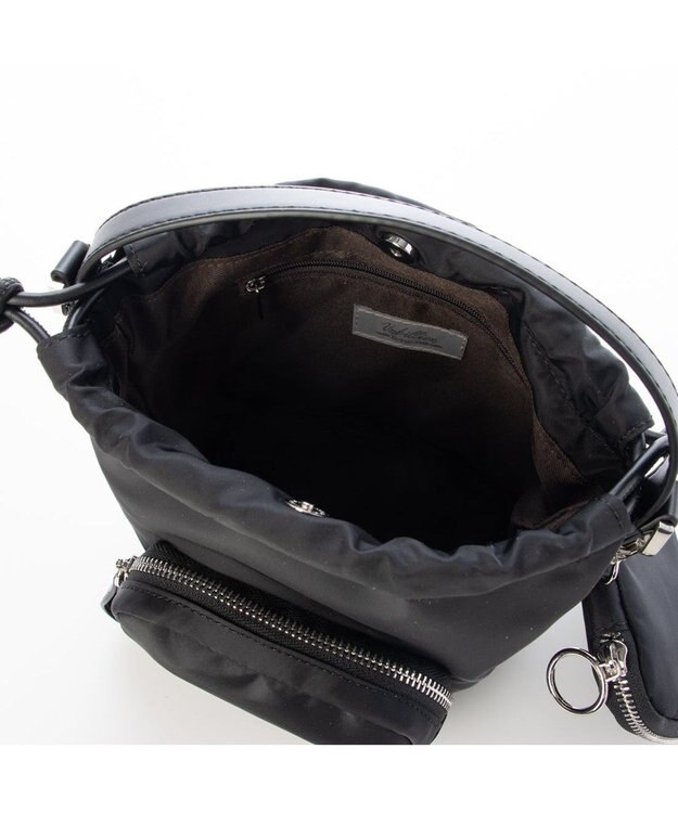 UNBILLION カシュカシュ cachecache / アクセポーチ付ナイロントート ブラック